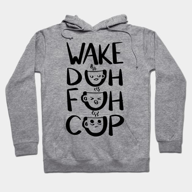 Coffee Alarm Clock (black) Hoodie by tonitails